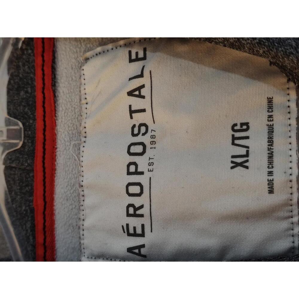 Aeropostale 1987 Gray‎ XL Pullover Hoodie Sweatshirt - Picture 5 of 7